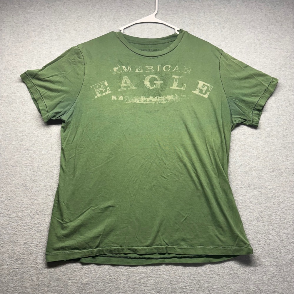 American Eagle Outfitters Mens XL Green Vintage Fit Graphic T-Shirt Cotton Tee